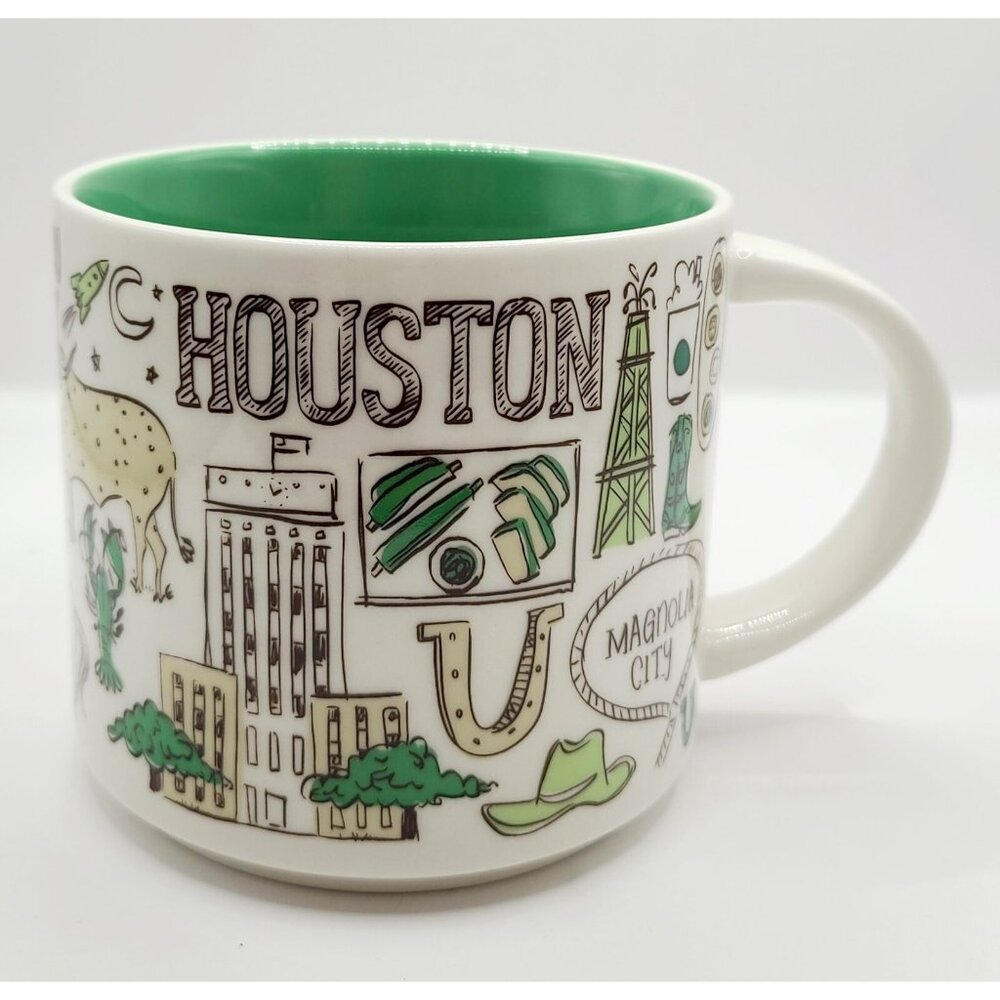 Starbucks Been There Series Houston Cup Mug 14oz Excellent Used Condition